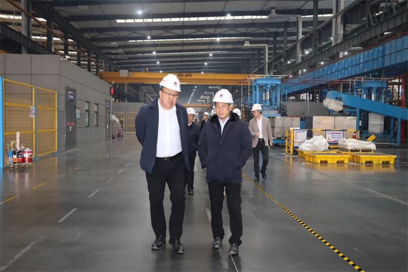 中國有色金屬工業協會黨委副書記范順科一行到明泰鋁業調研
